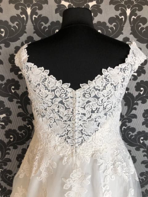 Jasmine Couture T232062 Women Wedding Dress Lace/Tulle Ivory WEDDING DRESSES | Something Blue .