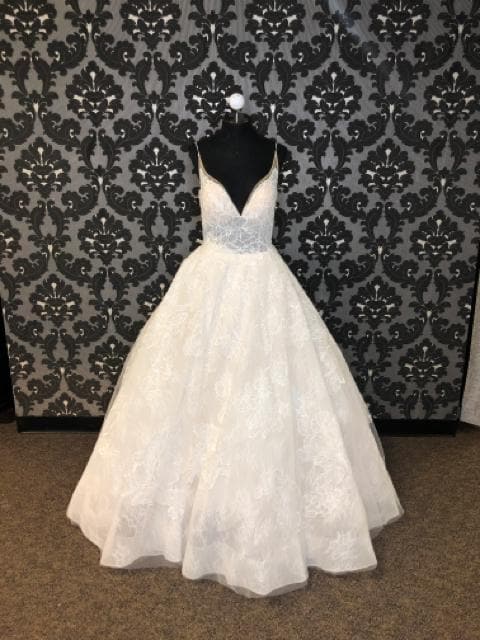 Calla Blanche CORINTHE 18114 Women's Wedding Dress Lace Ivory Size 12 | Something Blue .