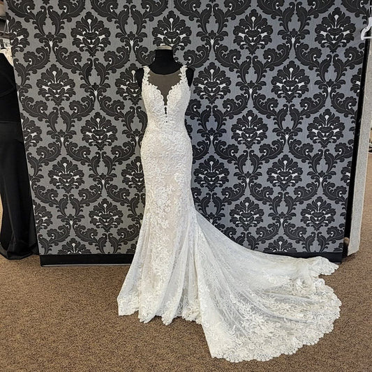 Martina Liana ML967IQ Wedding Dress Lace/Beading Ivory/Nude WEDDING DRESSES | Something Blue .