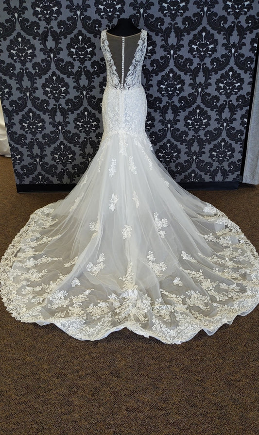 Justin Alexander JEAN 88077 Wedding Dress Lace/Beading Ivory/Nude